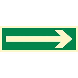 Znak "Kierunek drogi ewakuacyjnej"