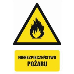 BC001 BB FN - Znak "Niebezpieczeństwo pożaru"