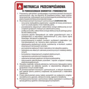 Instrukcja ppoż. dla pomieszczeń biurowych i pomocniczych - DB005