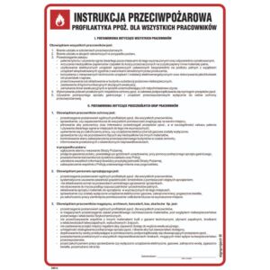 Instrukcja ppoż. -profilaktyka ppoż. dla wszystkich pracowników - DB016