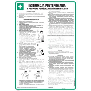 Instrukcja postępowania w wypadku porażenia prądem elektrycznym - DD003
