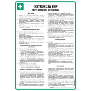 Instrukcja BHP przy obsłudze autoklawu - DD012