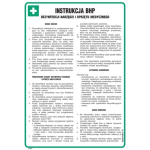 Instrukcja BHP dezynfekcji narzędzi i sprzętu medycznego - DD018