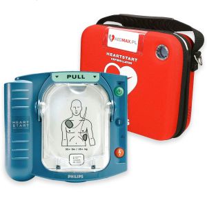 Defibrylator AED PHILIPS HeartStart HS1 z torbą slim
