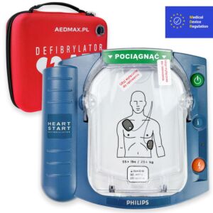 Defibrylator AED PHILIPS HeartStart HS1 z torbą