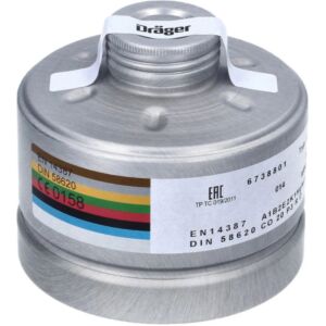 Filtropochłaniacz DRAGER 67-38-801 RD40 - A1B2E2K1 Hg NO CO 20 P3 R D