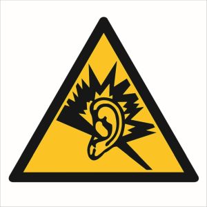 Znak "Ostrzeżenie przed silnym hałasem" GE002