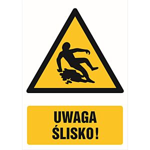 Znak "Uwaga - ślisko" GF020