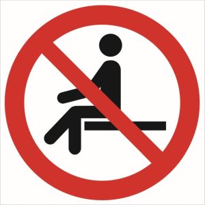 Znak ''Zakaz siadania