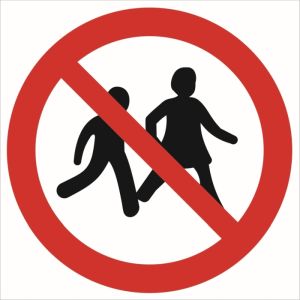 Znak ''Zakaz wstępu dzieciom