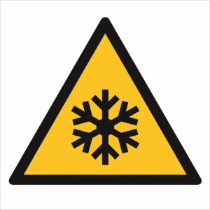 Znak "Ostrzeżenie przed niską temperaturą/warunki zamarzania" GW010