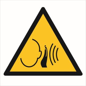 Znak "Ostrzeżenie przed nagłym hałasem" GW038