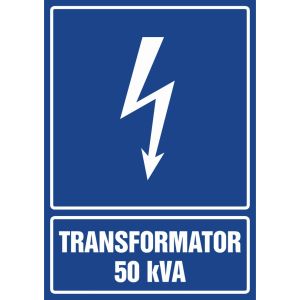 Znak "Transformator 50 kVA"