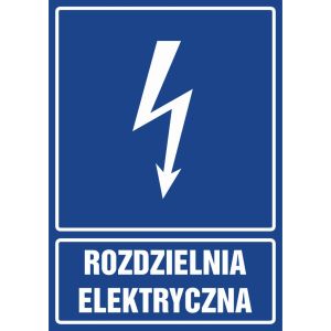 Znak "Rozdzielnia elektryczna''"