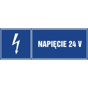 Znak "Napięcie 24V"