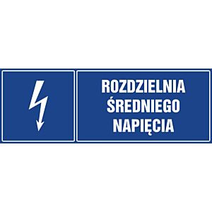 Znak "Rozdzielnia średniego napięcia"