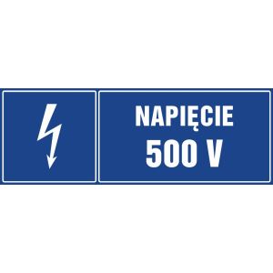 Znak "Napięcie 500 V"