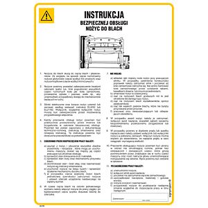Instrukcja bezpiecznej obsługi nożyc mechanicznych do blach - IAC02