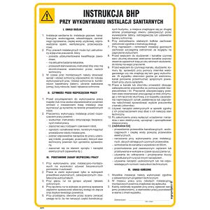 Instrukcja BHP przy wykonywaniu instalacji sanitarnych - IAF11