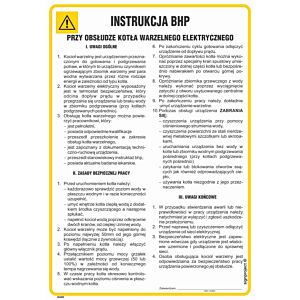 Instrukcja BHP przy obsłudze kotła warzelnego elektrycznego - IAG03