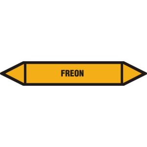 Znak JF167 - "FREON EN FREON" - 14x2,5cm; folia - arkusz 16 szt.
