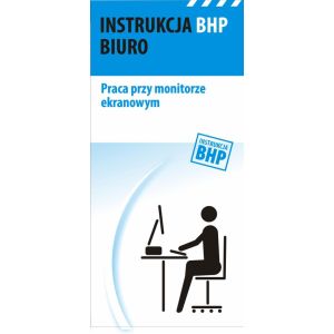 Instrukcja BHP - Praca przy monitorze ekranowym - format broszurki