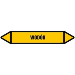 Znak JF514 - "WODÓR" - arkusz 16 naklejek - 14x2,5cm; folia