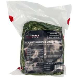 Koc ratunkowy 3-warstwowy Black Front