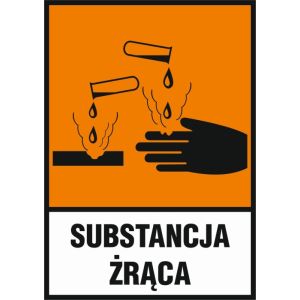 Znak "Substancja żrąca"