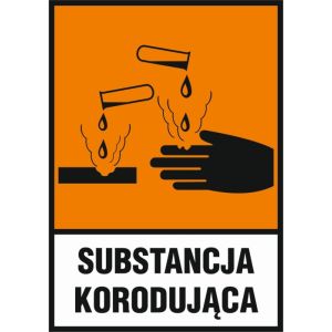 Znak "Substancja korodująca"