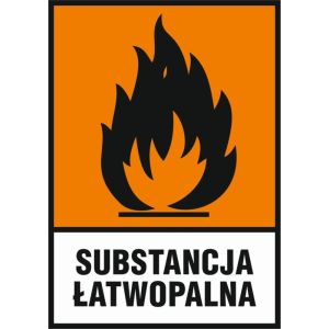 Znak "Substancja łatwopalna"