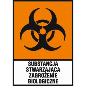 Znak "Substancja stwarzająca zagrożenie biologiczne"