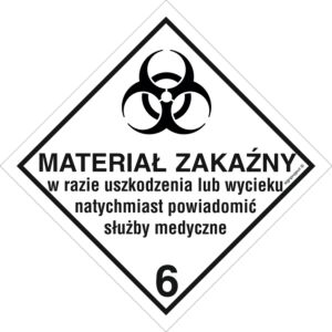 Znak "Materiały zakaźne"