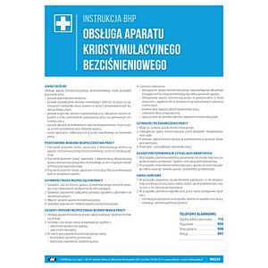 Obsługa aparatu kriostymulacyjnego bezciśnieniowego