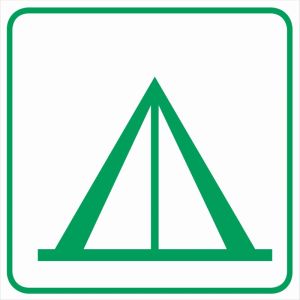 Znak "Pole namiotowe"