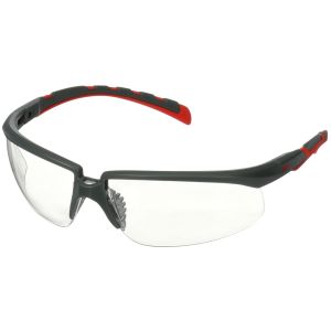 Okulary przeciwodpryskowe bezbarwne 3M Solus 2000 - szaro-czerwone 