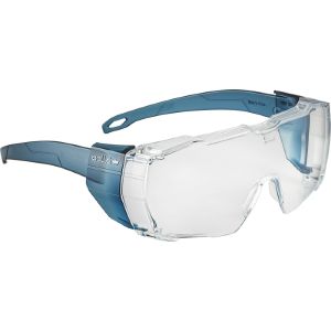Okulary nakładkowe bezbarwne BOLLE SWIFT OTG - oprawka niebiesko-bezbarwna
