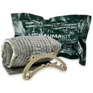 Opatrunek indywidualny typu izraelskiego TRAUMA KIT 10 cm x 4"