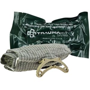 Opatrunek indywidualny typu izraelskiego TRAUMA KIT 10 cm x 4"