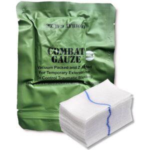 Opatrunek typu hemostatyczny z kaolinem COMBAT GAUZE STRAŻAK MED