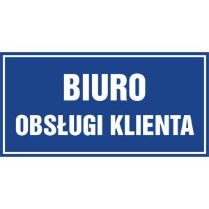 Znak "Biuro obsługi klienta" PA029