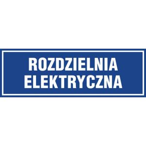 Znak "Rozdzielnia elektryczna" PA074