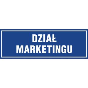 Znak "Dział marketingu" PA117