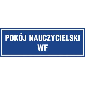 Znak "Pokój nauczycielski WF" PA152