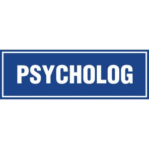 Znak "Psycholog" PA158