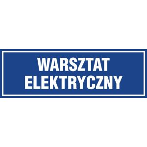 Znak "Warsztat elektryczny" PA243