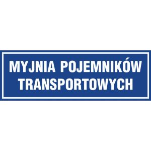 Znak "Myjnia pojemników transportowych" PA284