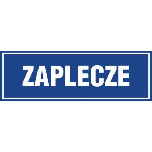 Znak "Zaplecze" PA293
