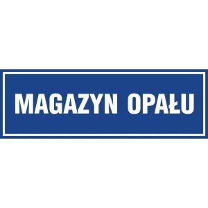 Znak "Magazyn opału" PA356