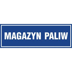 Znak "Magazyn paliw" PA357